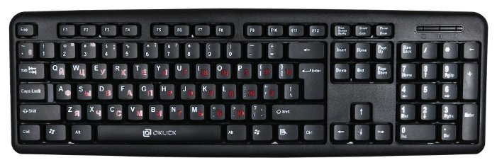 Клавиатура Oklick 90M черный USB