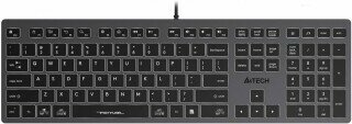 Клавиатура A4Tech Fstyler FX60H серый USB slim LED (FX60H Grey/White)
