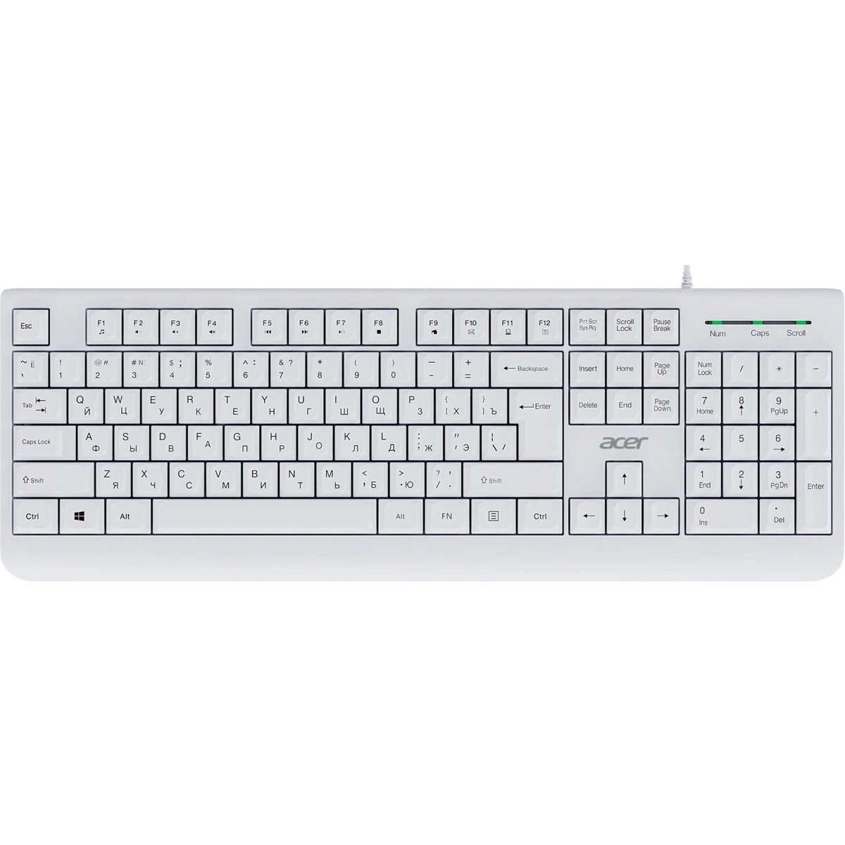 Клавиатура Acer OKW400 (ZL.KBDEE.01B) белый