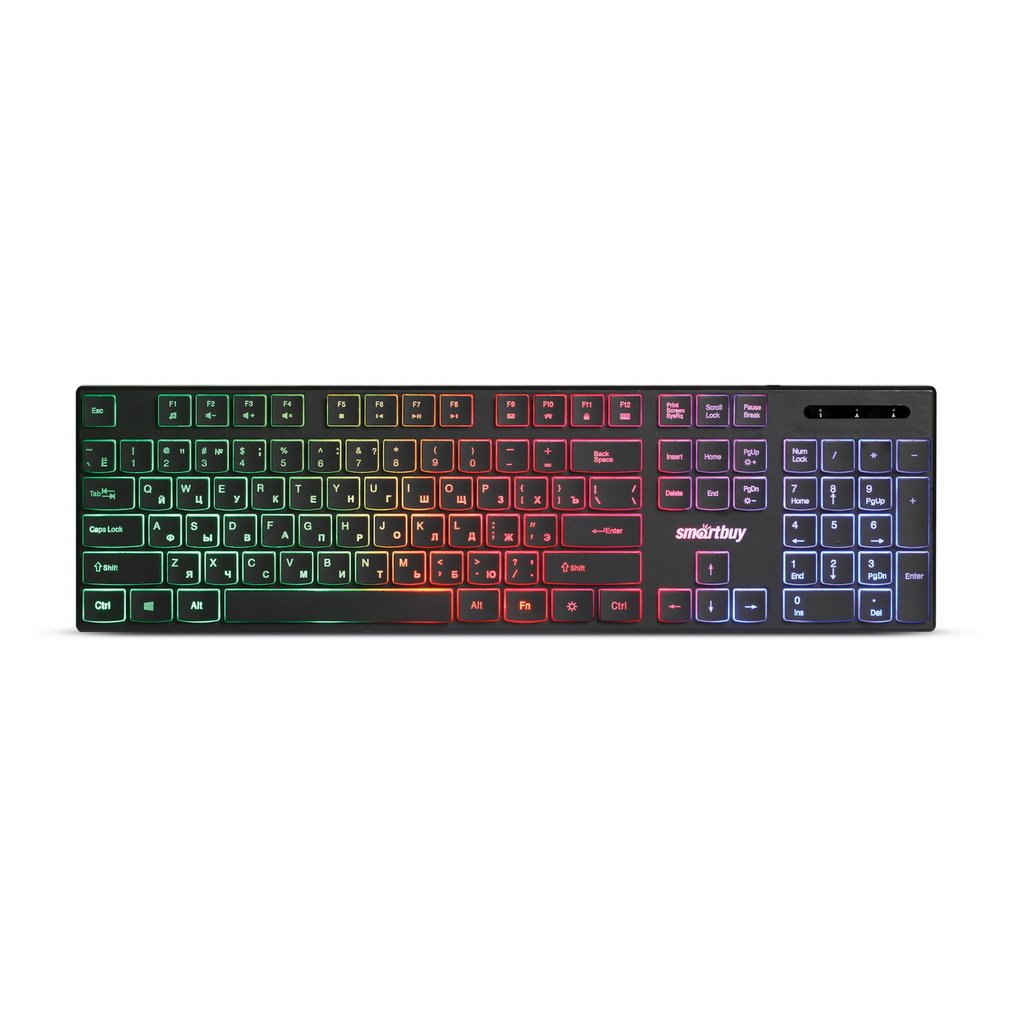 Клавиатура проводная SMARTBUY ONE 240 USB, с подсветкой (SBK-240U-K), черная (1/20)