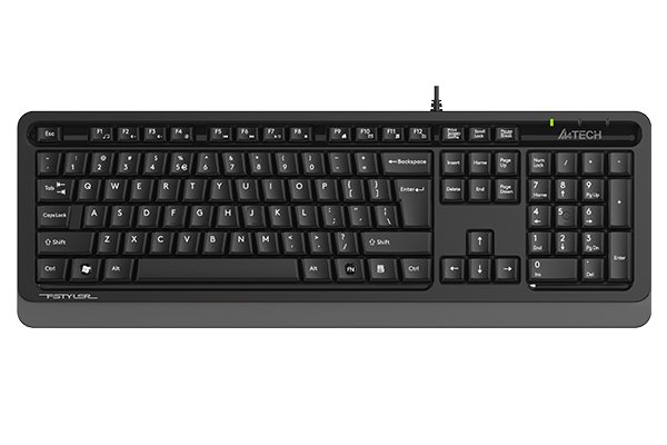 Клавиатура проводная A4TECH Fstyler FKS10 USB, черная/серая (1/20)