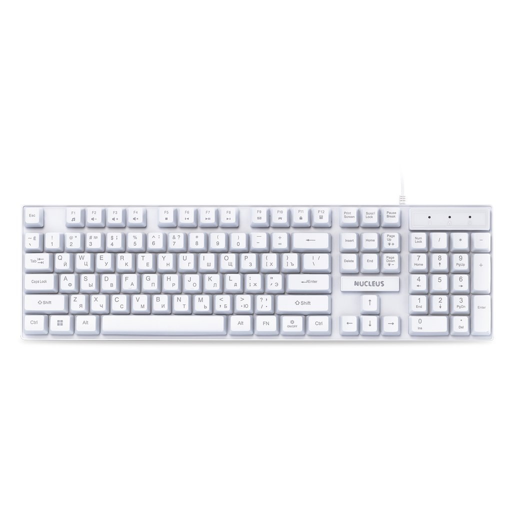 Клавиатура проводная игровая Smartbuy RUSH Nucleus USB мультимедийная SBK-320G-W, белая (1/20)