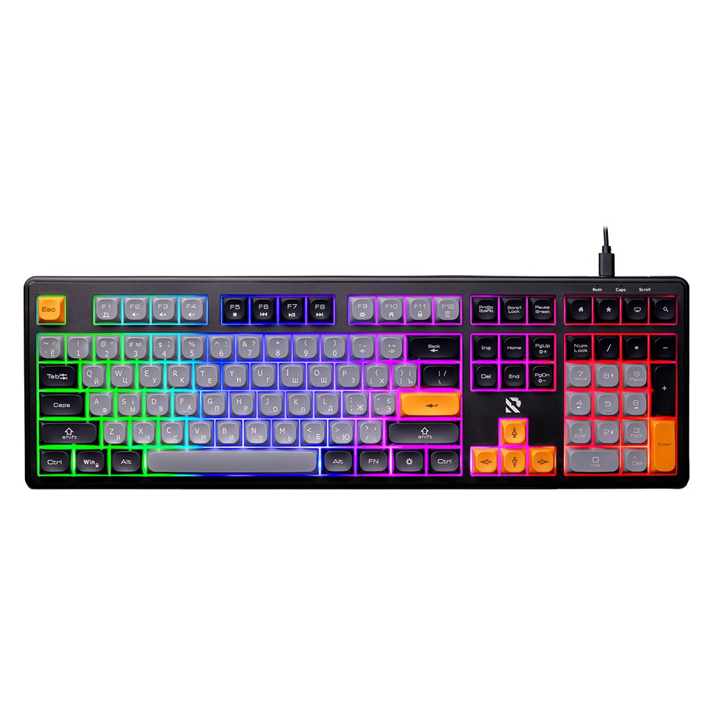 Клавиатура проводная SMARTBUY Rush Z38 с подсветкой черно-серая (SBK338UK) (1/20)