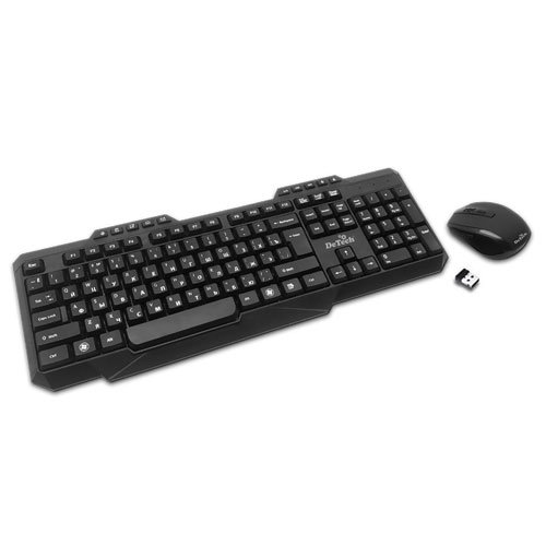 Беспроводной комплект клавиатура и мышь  DeTech DT-303W