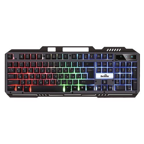 Клавиатура DeTech DT-703 USB  (Led подсветка)