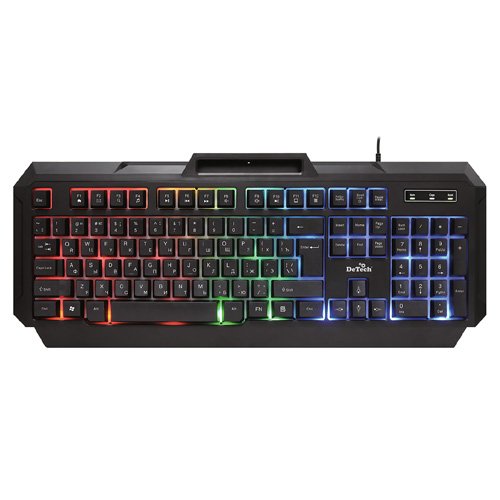 Клавиатура DeTech DT-705 USB (Led подсветка)