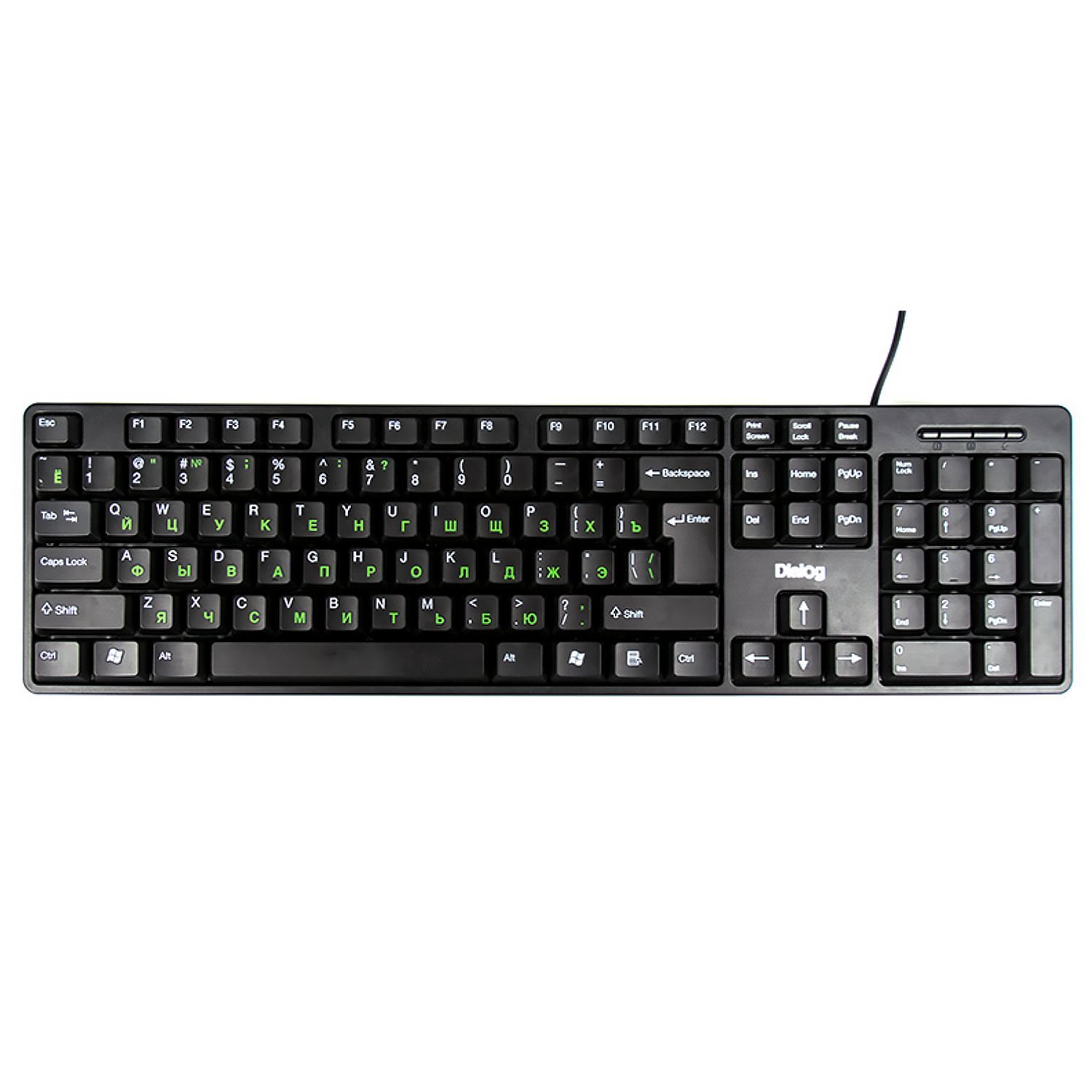 Клавиатура Dialog Standart KS-030U мембранная USB (black) (61523)