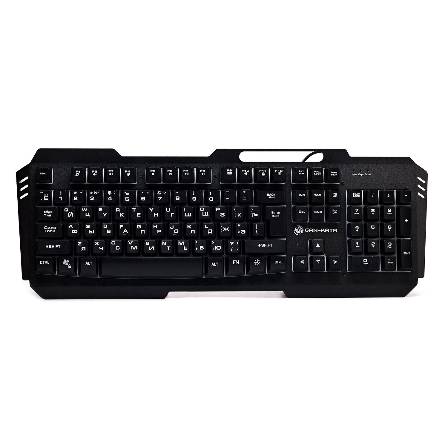 Клавиатура Dialog KGK-26U Gan-Kata мембранная игровая с RGB подсветкой, корпус металл (black(240209)