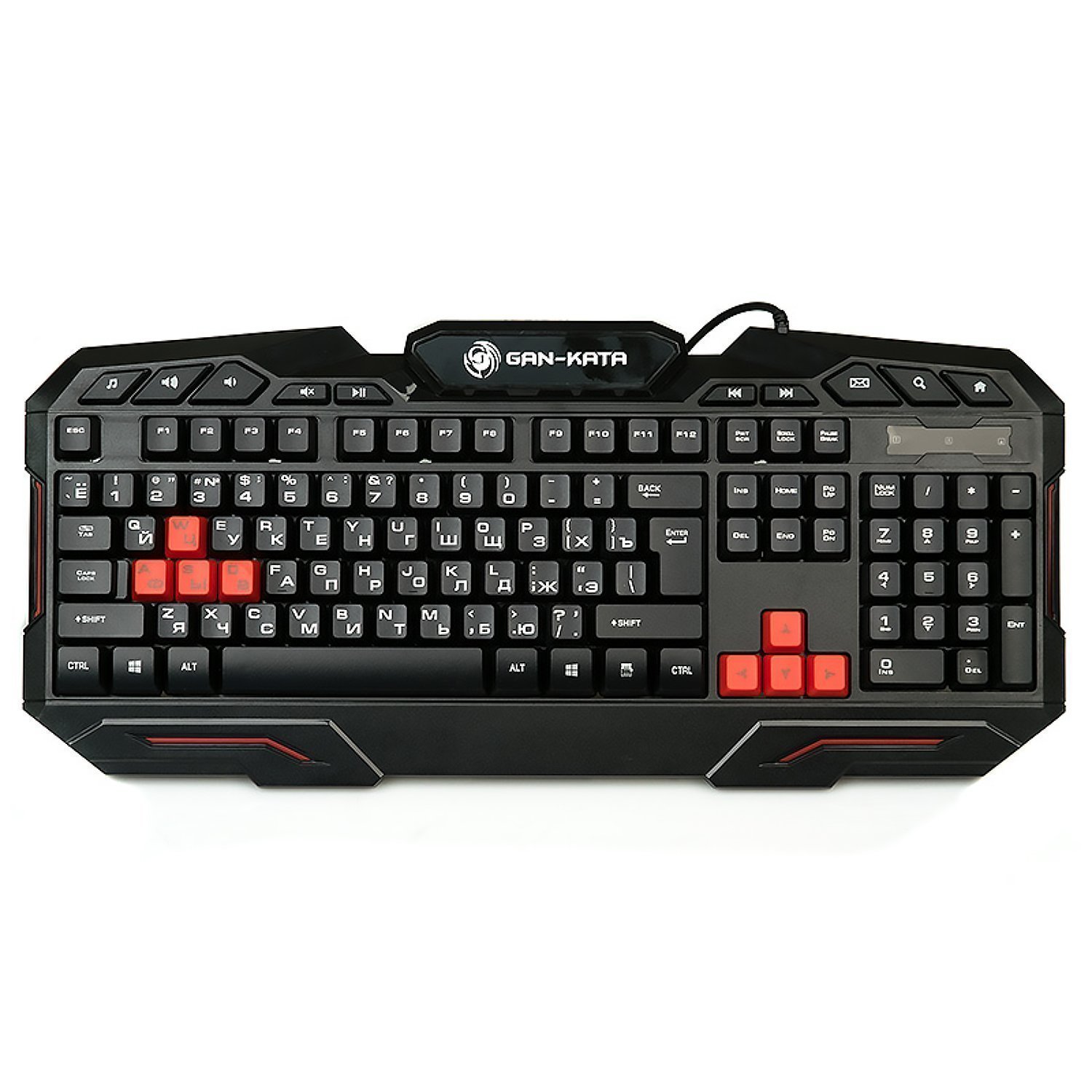 Клавиатура Dialog KGK-11U Gan-Kata мембранная игровая USB (black) (69334)