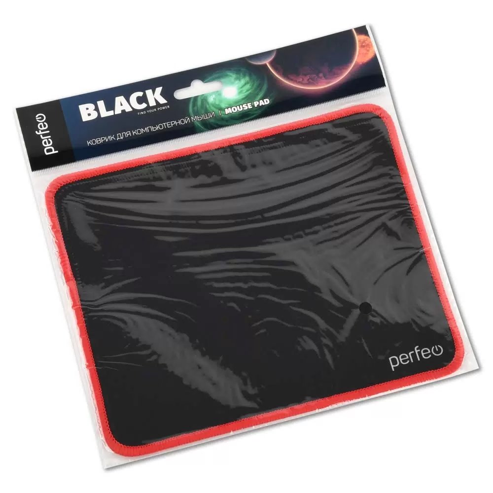 Коврик для мыши PERFEO PF_D0718 Black Красный