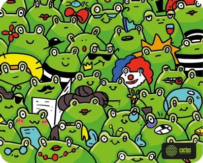 Коврик для мыши Cactus Frogs CS-MP-D09M 300x250x3мм