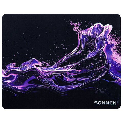 Коврик для мыши Sonnen 513957 Neon splash резина + ткань, 250х200х2мм
