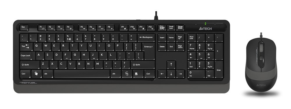 Клавиатура + мышь A4Tech Fstyler F1010 клав:черный/серый мышь:черный/серый USB Multimedia