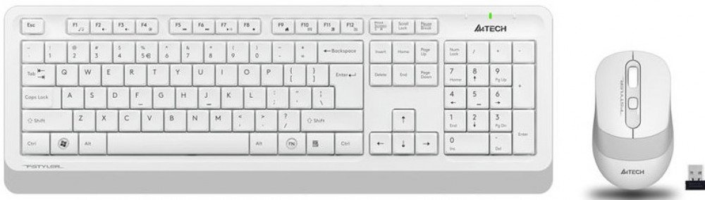 Клавиатура + мышь A4Tech Fstyler FG1010 white