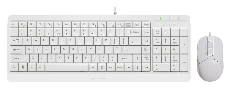 Клавиатура + мышь A4Tech Fstyler F1512 белый