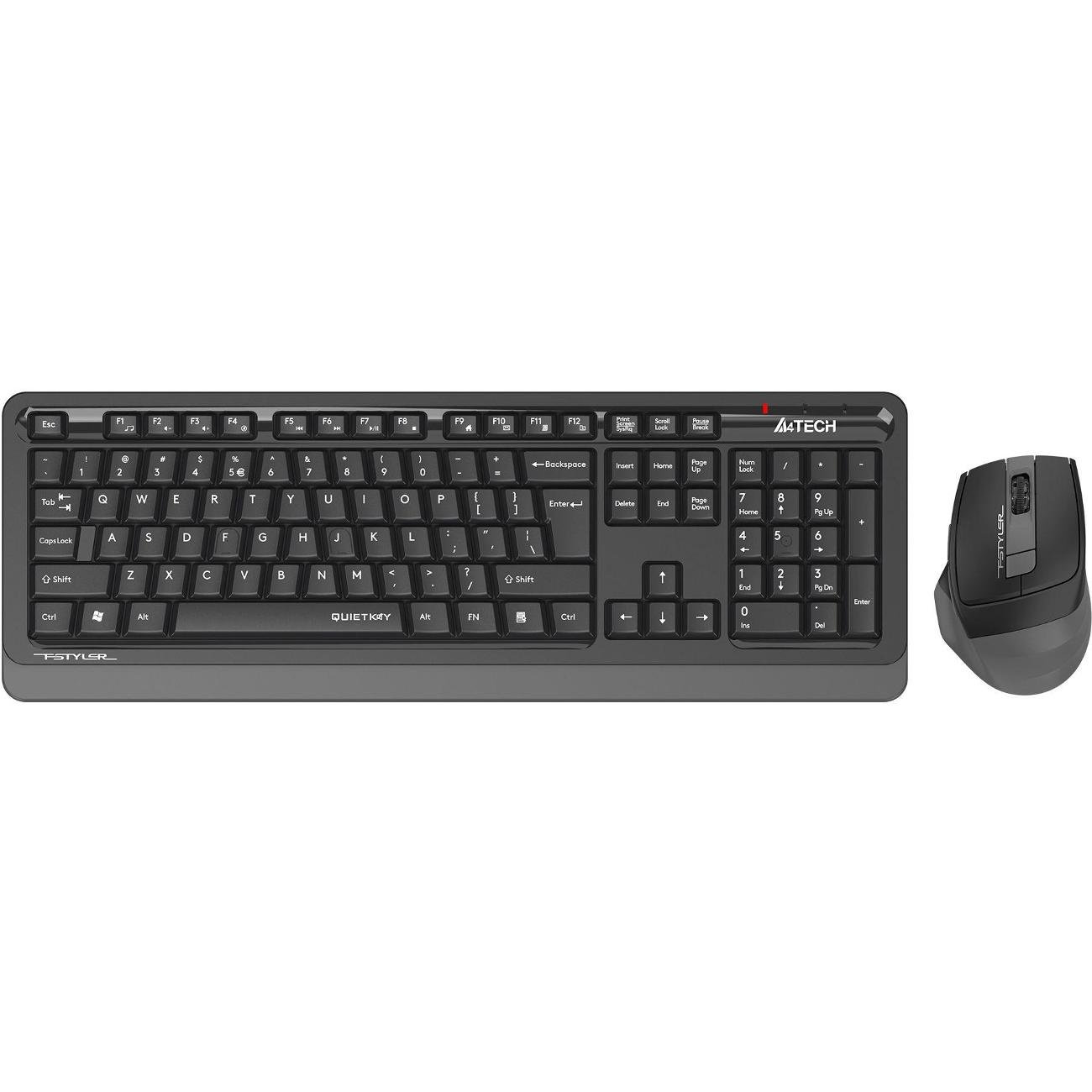 Клавиатура + мышь A4Tech Fstyler FG1035 (FG1035 grey) черный/серый