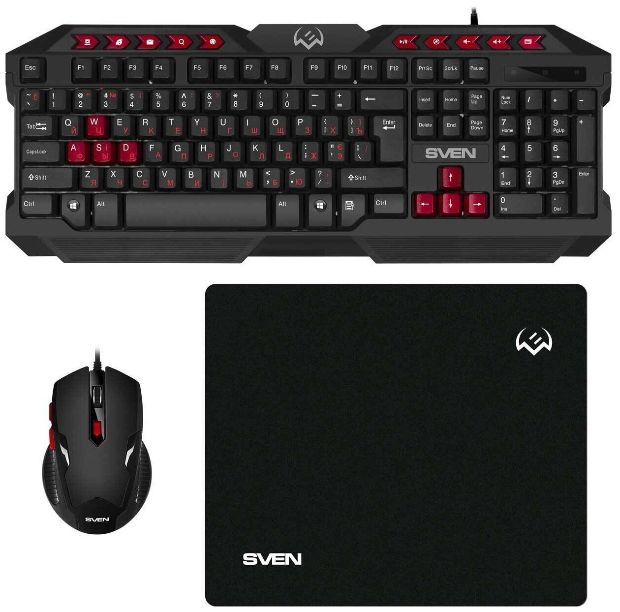 Клавиатура + мышь SVEN GS-9200 (SV-018221) чёрный