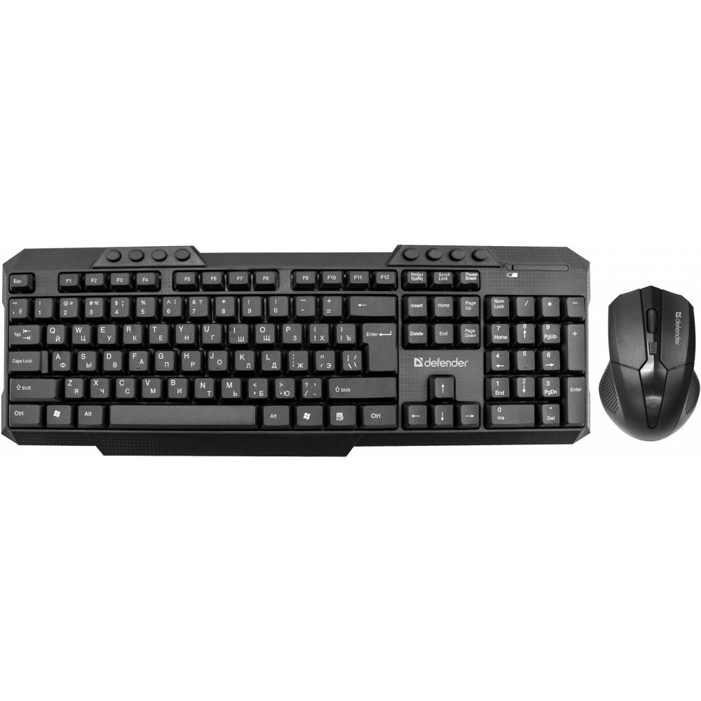 Клавиатура + мышь DEFENDER Jakarta C-805, 45804, черный