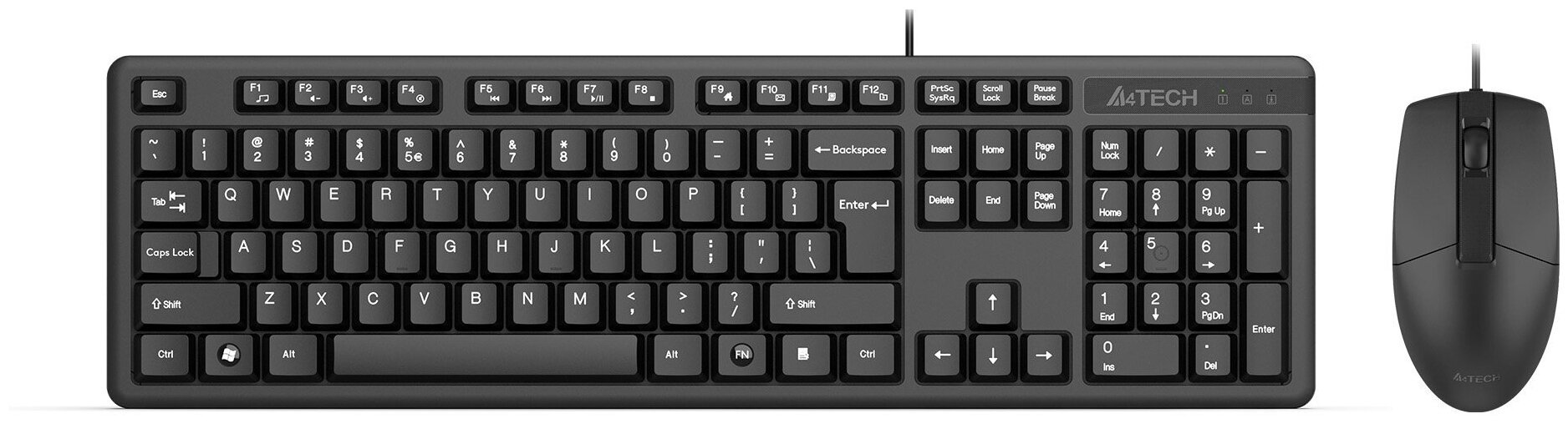 Клавиатура + мышь A4Tech KK-3330S (черный)