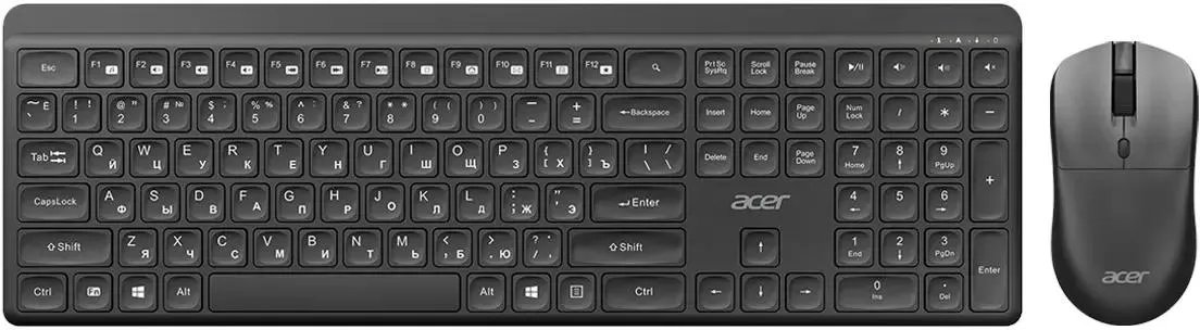 Комплект клавиатура и мышь Acer OCC502 (ZL.ACC11.00J) клав черный мышь черный USB беспроводная Multimedia