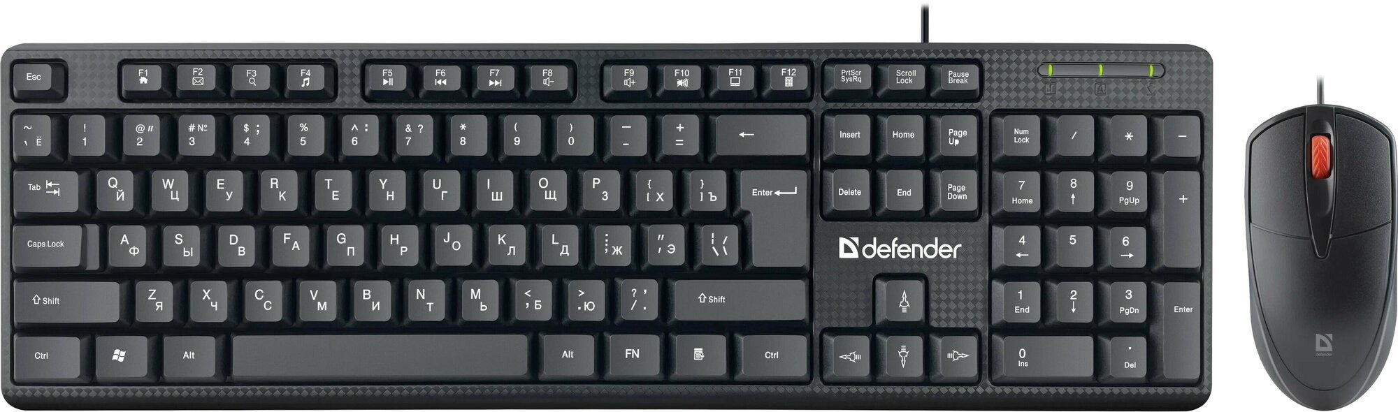 Клавиатура + мышь DEFENDER Line C-511 (45511), черный