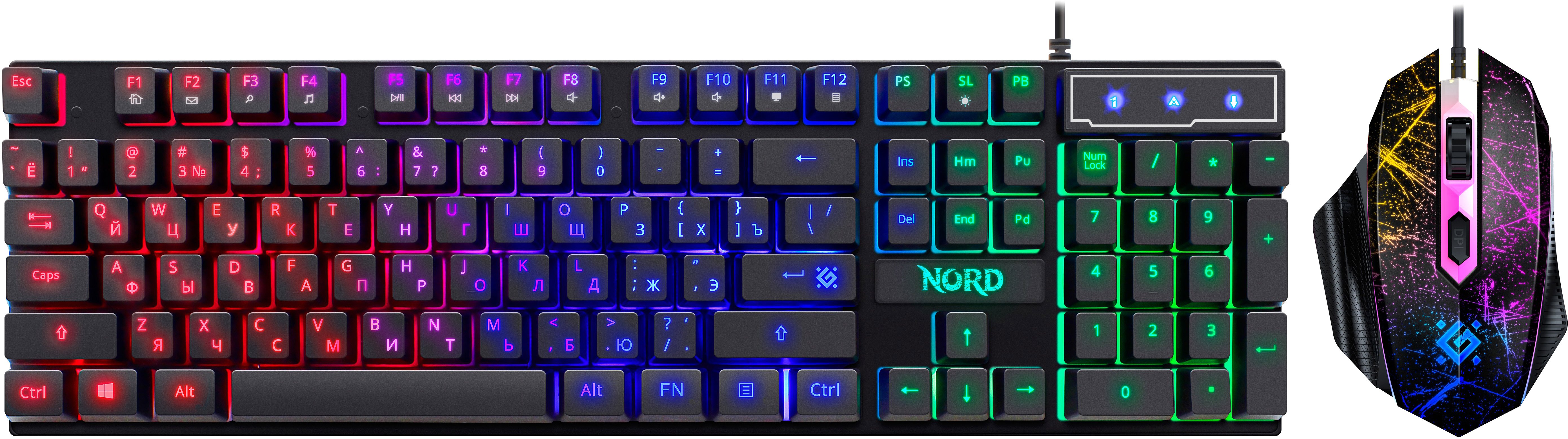 Клавиатура + мышь DEFENDER Nord GS-959 (52959), черный