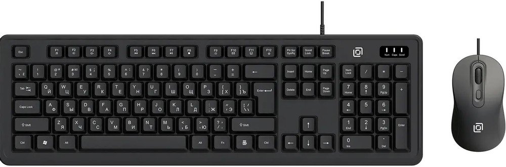 Клавиатура + мышь OKLICK S605 черный