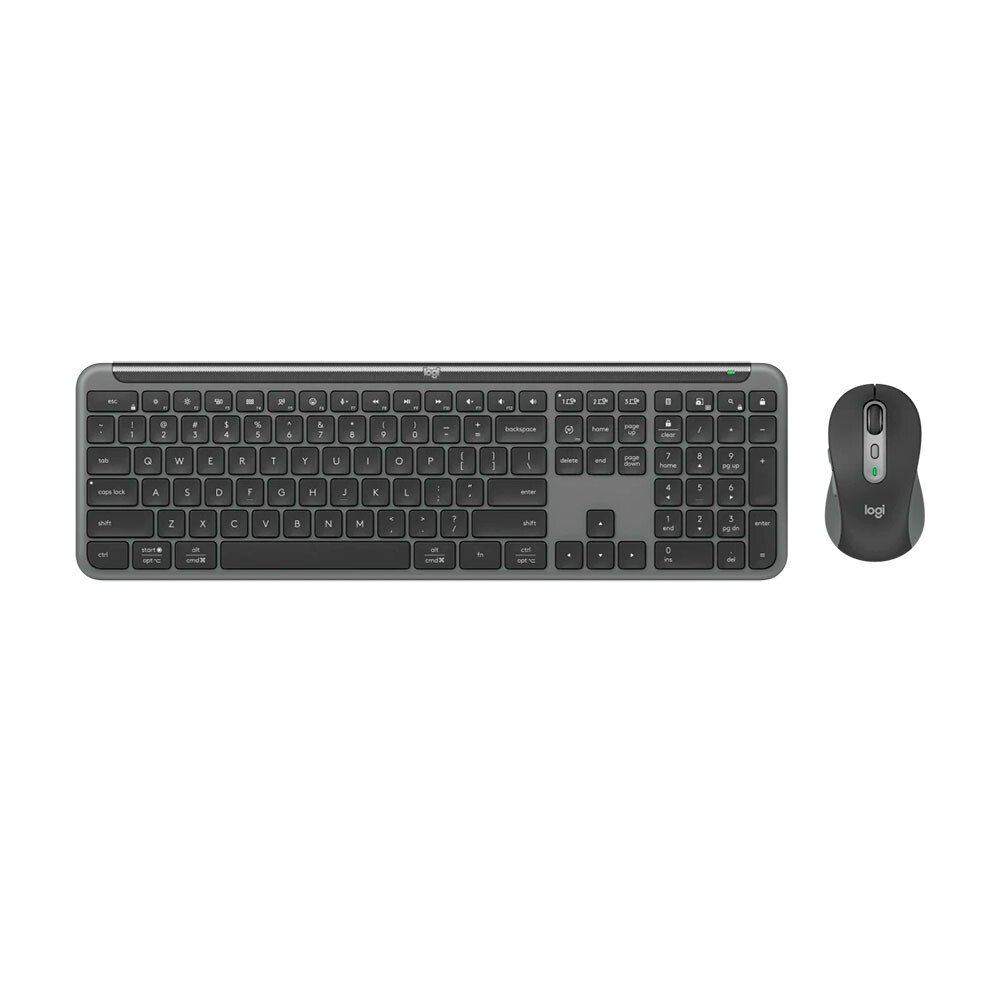 Клавиатура + мышь Logitech MK950 Signature Slim Combo клав:графитовый/черный мышь:черный/серый (920-012500)