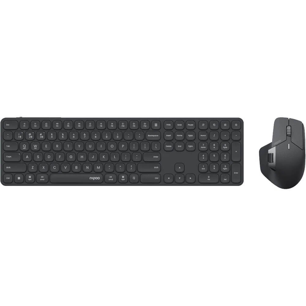 Комплект клавиатура и мышь RAPOO 9560M Multi-mode Wireless Keyboard & Mouse Combo Black