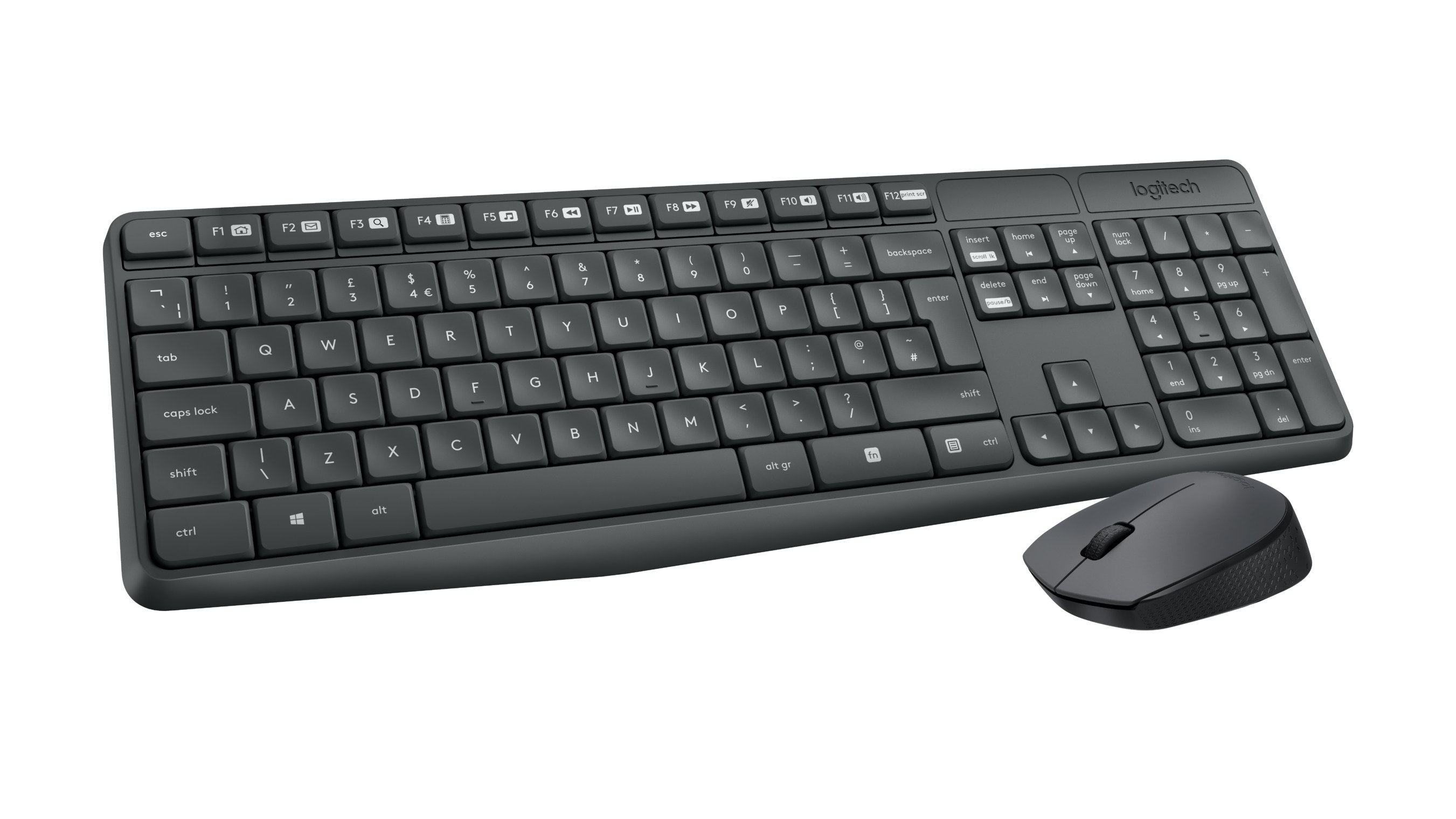 Клавиатура + мышь Logitech Wireless Desktop MK235 Grey (920-007948)
