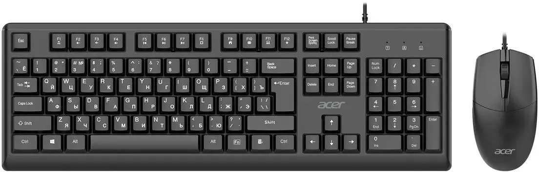 Клавиатура + мышь Acer OCC500 (ZL.ACC11.00G) клав черный мышь черный USB