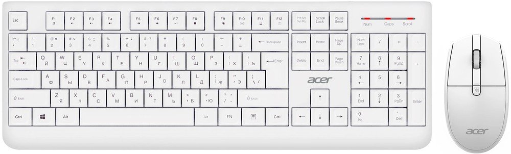Клавиатура + мышь Acer OCC401 (ZL.ACCCC.017) белый