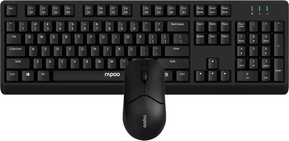 Клавиатура + мышь беспроводная RAPOO X1500 черный