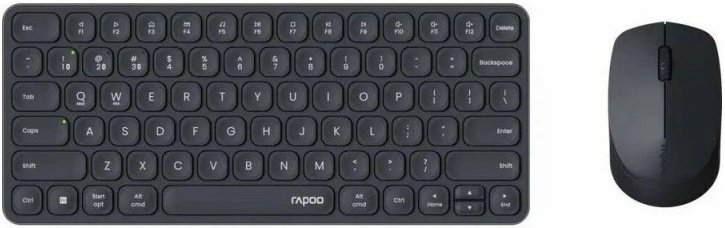 Комплект клавиатура и мышь RAPOO 9010M Multi-mode Wireless Keyboard & Mouse Dark Grey