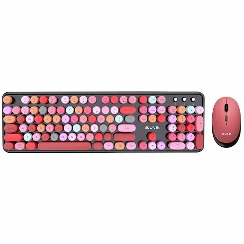 Комплект клавиатура и мышь AULA AC306 Black-Colorful