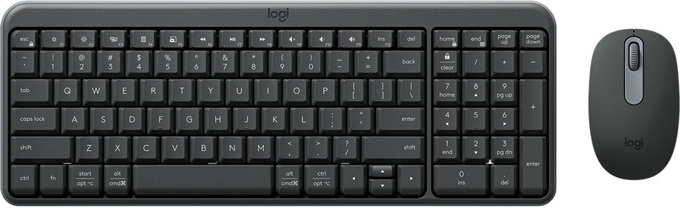 Клавиатура + мышь Logitech MK250 Wireless Compact Bluetooth Combo Graphite 920-013853