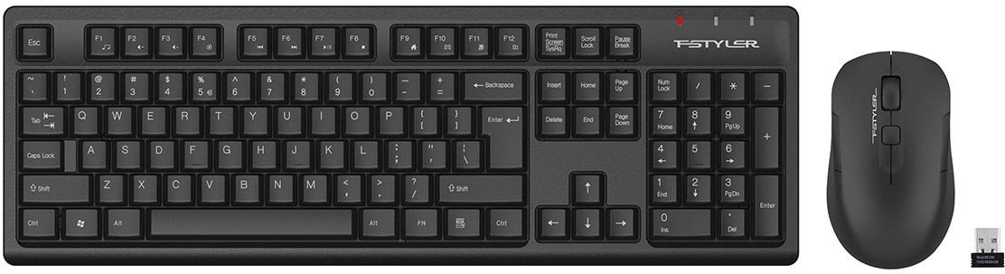 Клавиатура + мышь A4Tech Fstyler FG1200 клав черный мышь черный USB беспроводная Multimedia