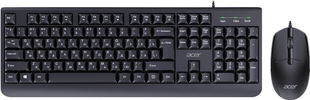 Клавиатура + мышь Acer OCC400 (ZL.ACCCC.015) черный