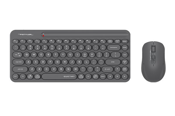 Комплект беспроводной Клавиатура + Мышь A4TECH Fstyler FG3200 Air2 клав:серый мышь:серый USB slim Multimedia (FG3200 AIR2 (Grey))(1/10)