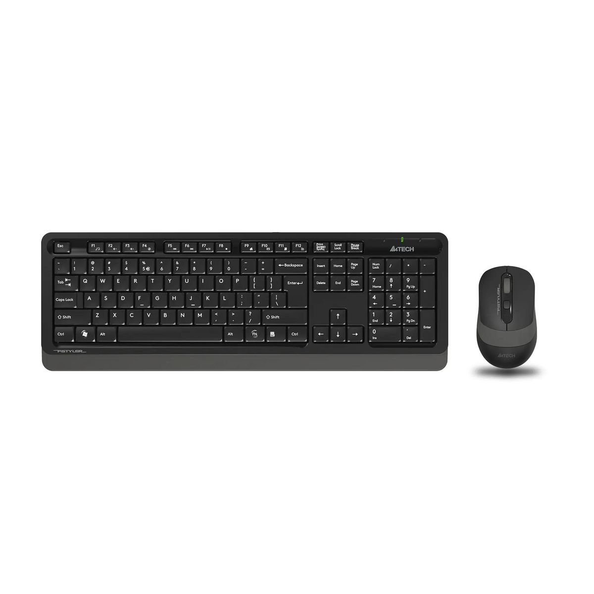 Комплект проводной Клавиатура + Мышь A4TECH Fstyler F1010, USB Multimedia, черная/серая (1/10)