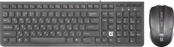 Комплект беспроводной Клавиатура + Мышь DEFENDER C-775 Columbia, USB, черная (1/20)