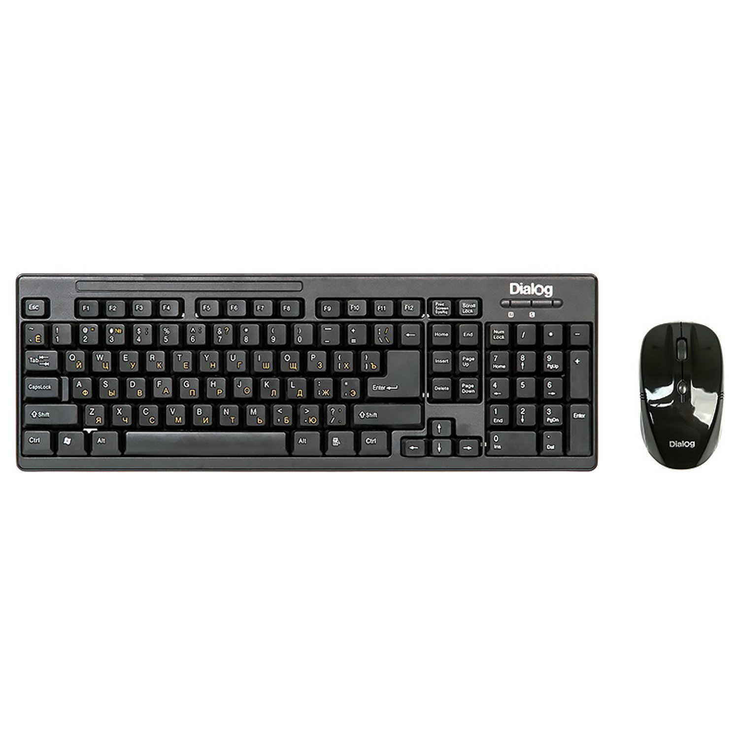 Беспроводной набор Dialog Pointer RF KMROP-4010U мембранная клавиатура+мышь (black) (73889)