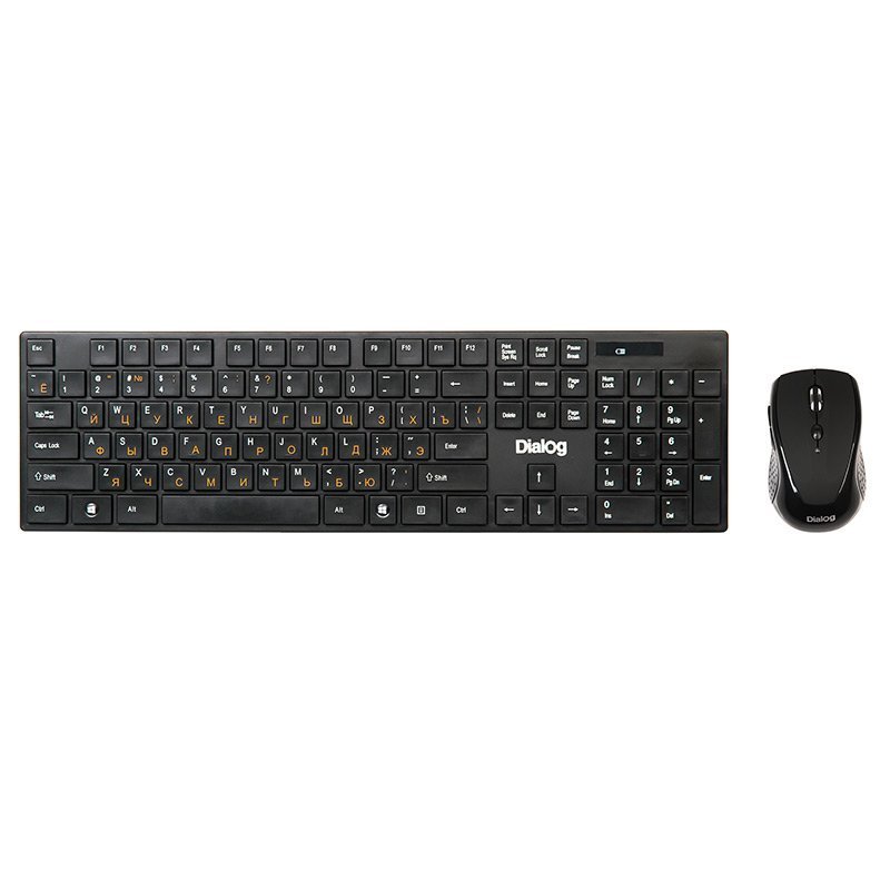 Беспроводной набор Dialog Pointer RF KMROP-4030U мембранная клавиатура+мышь (black) (73891)