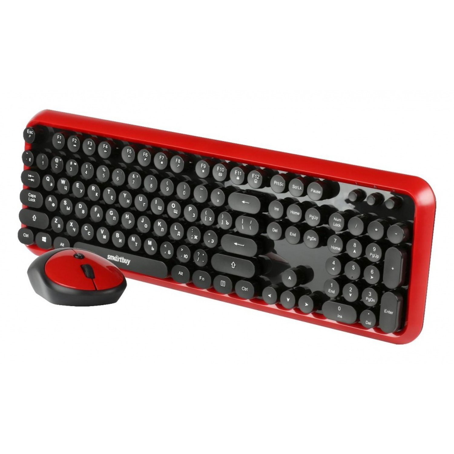 Беспроводной набор Smart Buy SBC-620382AG-RK ONE мембранная клавиатура+мышь (black/red) (213092)