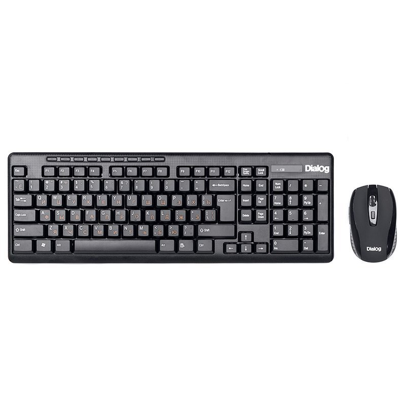 Беспроводной набор Dialog Pointer RF KMROP-4020U мембранная клавиатура+мышь (black) (73890)