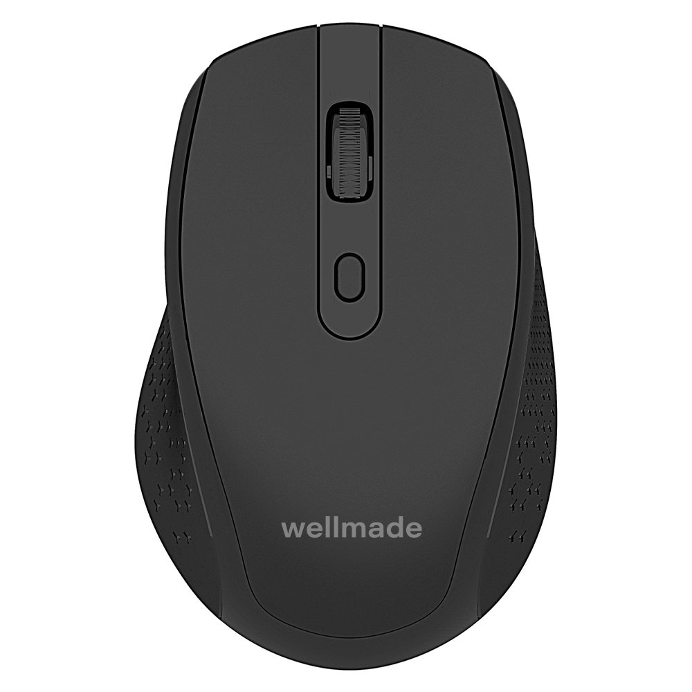 Мышь оптическая беспроводная WELLMADE M04 черная