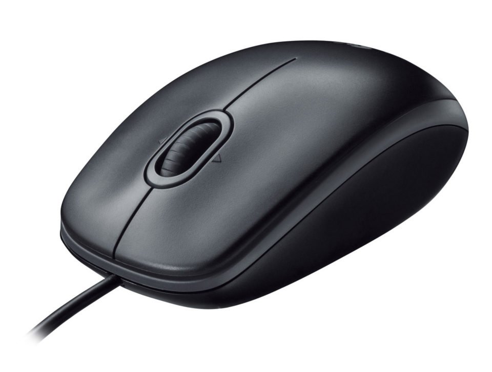 Мышь Logitech B100 Black, USB, оптическая, проводная (910-003357)