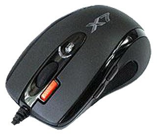 Мышь A4Tech X-710MK Black, 2000dpi, 6but, USB, оптическая