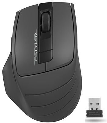 Мышь A4Tech Fstyler FG30 серый оптическая (2000dpi) беспроводная USB (6but)