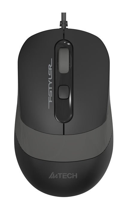 Мышь A4Tech Fstyler FM10 черный/серый оптич. 1600dpi USB 4but (FM10 GREY)